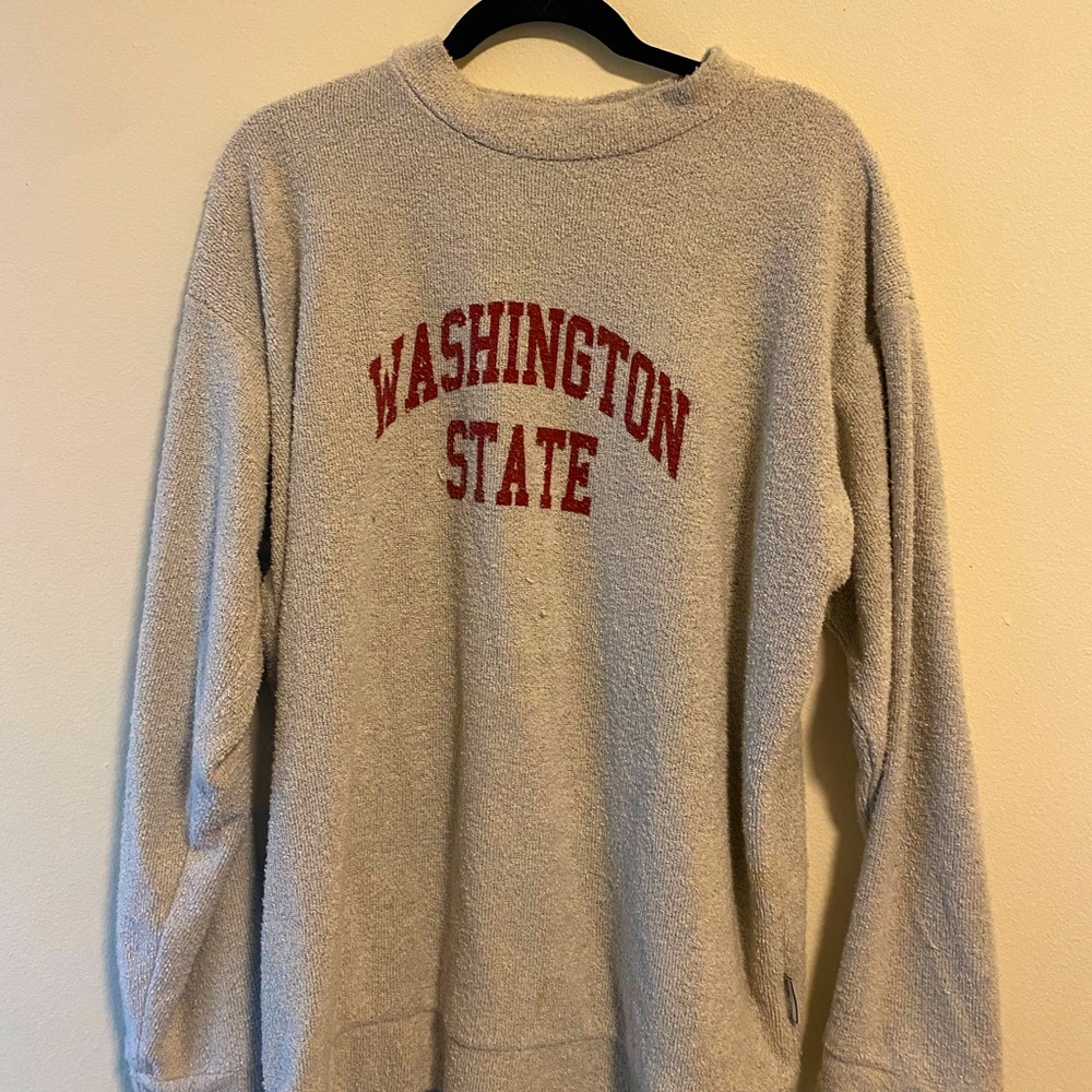 Oversized Terry Mock Neck WSU Sweatshirt